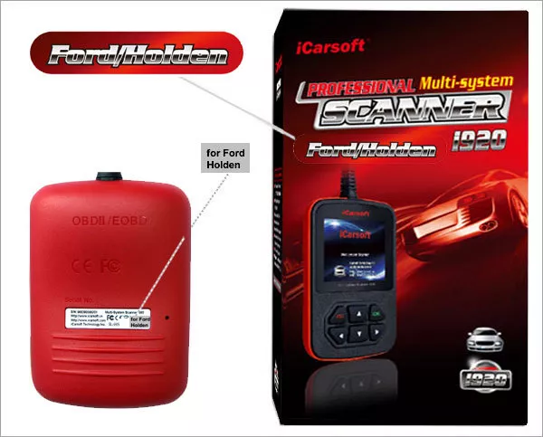 iCarsoft i920 für Ford OBD Diagnosegerät Scanner Motor Getriebe ABS Airbag...