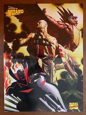 Marvel Earth X/Astro City 2 Sided Poster by Wizard Alex Ross Art Captain America