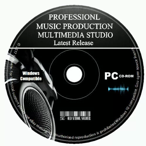 Pro Music Production Studio Multi-Track Editing Mixing Recording Software PC CD