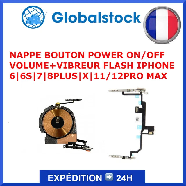 Nappe Vibreur Volume NFC Pour IPhone 12 Pro - Compatible A2407 / A2406