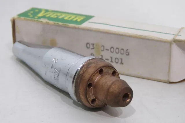 Victor 2-1-101 Acetylene Cutting Torch Tip 0330-0006 USA Nickle Plated
