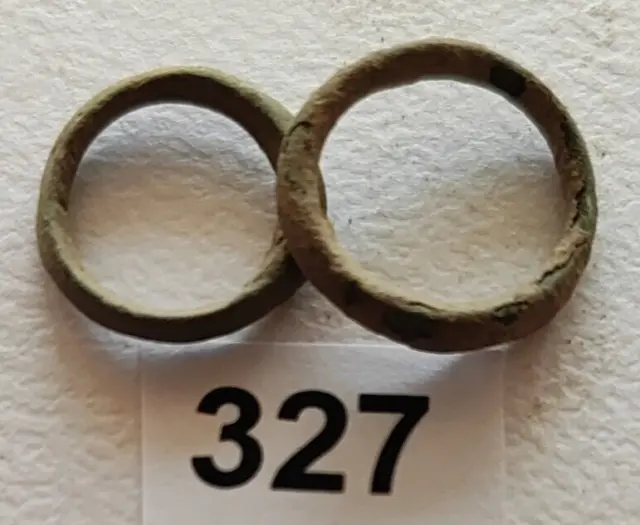 Lot Of 2 Celtic Barbarian Proto Ring Money 500 BC-100 AD