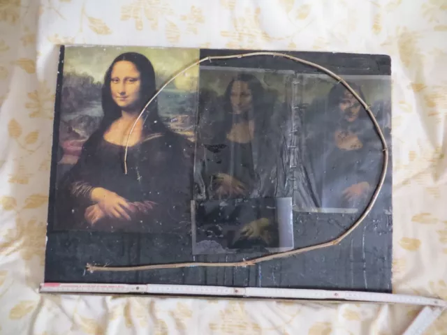 Sammlungs Auflösung   Collage Mona Lisa / 13.12.1985 / signiert