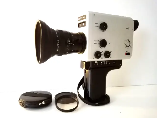 Vintage 1970s Design Camera Braun Nizo 561 macro Super 8 Movie Camera Original