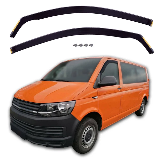 2 FRONT GP WIND DEFLECTORS RAIN GUARDS for VW T5 / T6 2D 20032019