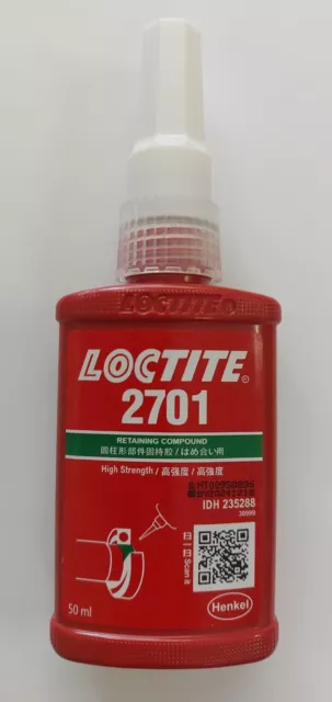 Loctite 2701 High Strength Threadlocker 50 Ml