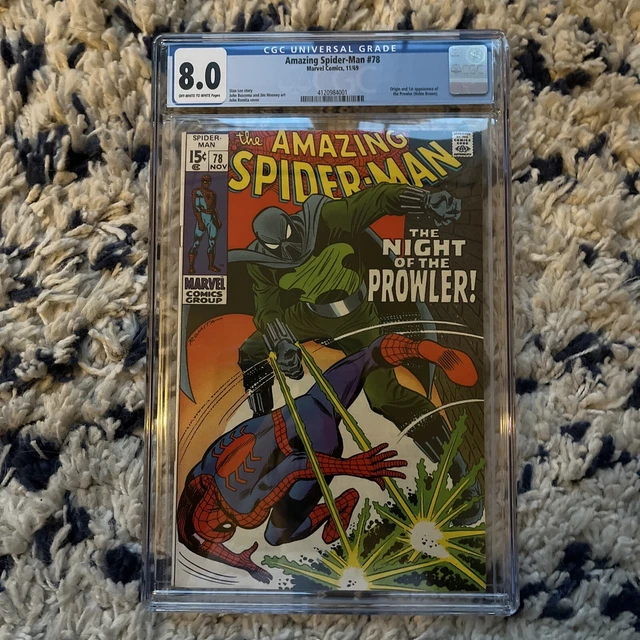 Amazing Spider-Man #78, CGC 8.0, 1st App. Prowler - Marvel Silver Age Key ROMITA