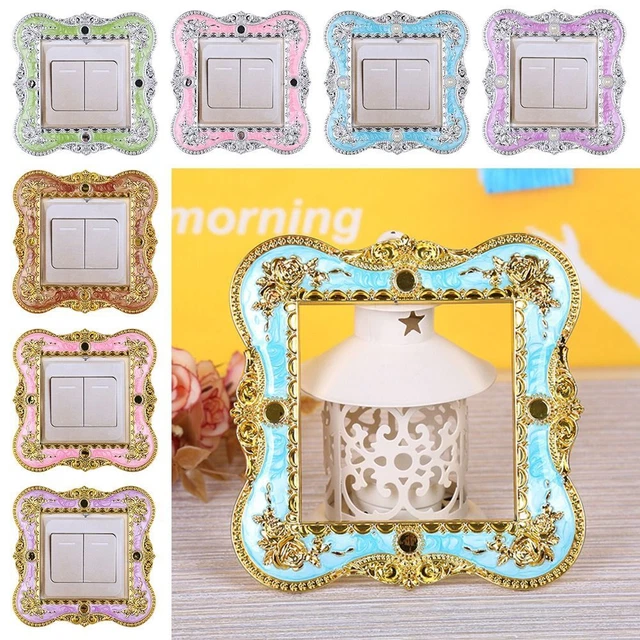 Soporte Lichtsc individual cubierta pegatina de pared hogar enchufe decoración