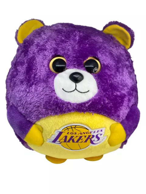 Ballz Los Angels Lakers NBA Basketball Large Soft Toy Plush TY Beanie H12" 2012