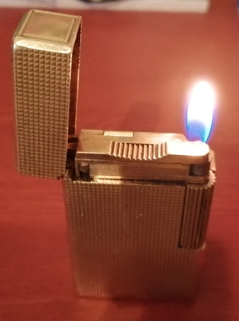 S.T. Dupont Linea 1 Oro Punta di Diamanti Oro 20 µ Vintage Anni 70s RARO