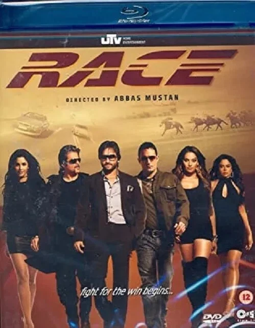 RACE (BLU-RAY, 2009) Bollywood Movie- Abbas Mustan, Katrina Kaif