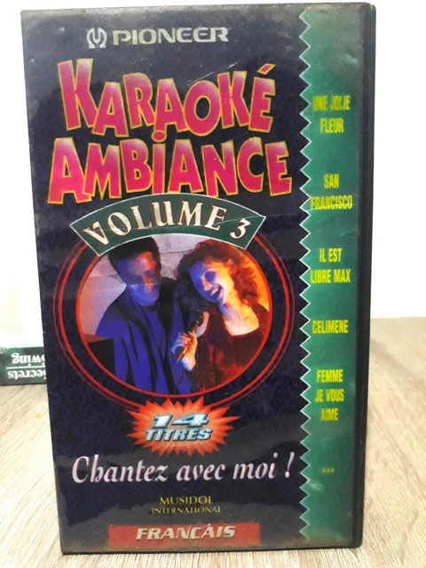 Vintage 1992 Vhs Tap / Video Cassette - Karaoke Atmosphere Volume 3 Pionnier