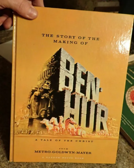 The Story of the Making of Ben Hur MGM 1959 Movie Book Film fold out pages