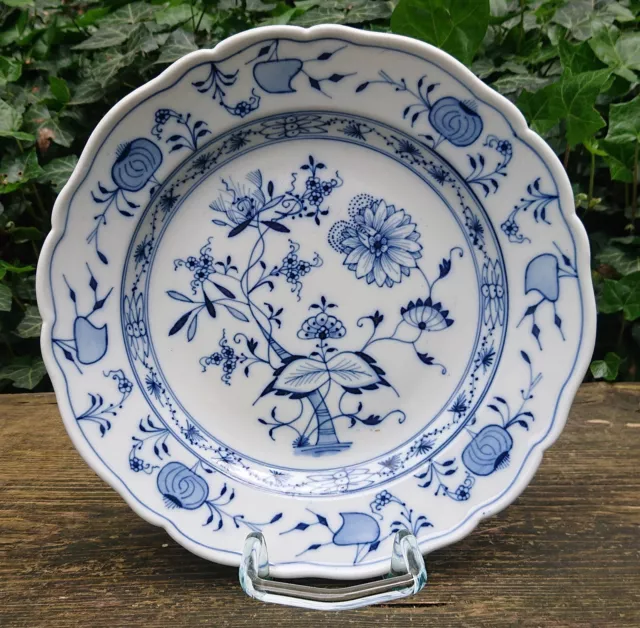 vecchio Ernst Teichert Meissen Piastra pranzo Piatto Blu cipolla Ø 25,0 cm 20