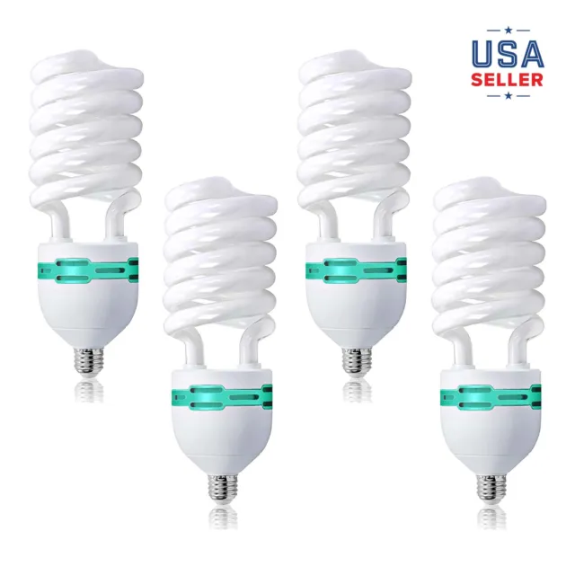 LS 4-Pack 85W 6500K CFL, Compact Fluorescent Light Bulb for Photography Studio