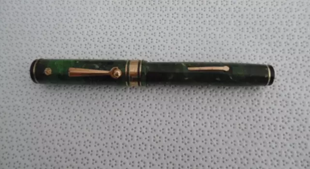 Wahl Eversharp Deco Band Fountain Pen 14K Nib Gold Seal