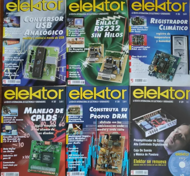 Revista electrónica Elektor año 2004 Nº 284.... al .... Nº 295 (año completo)