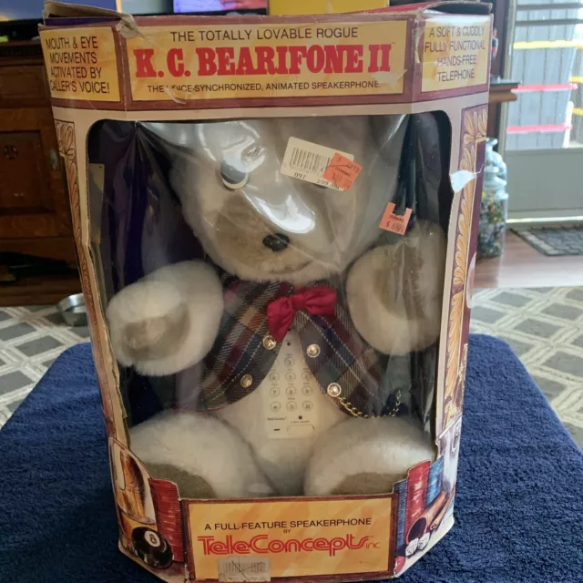 TELECONCEPT K.C. BEARIFONE II Animated Talking Teddy Bear Telephone Vintage 75.00 PicClick