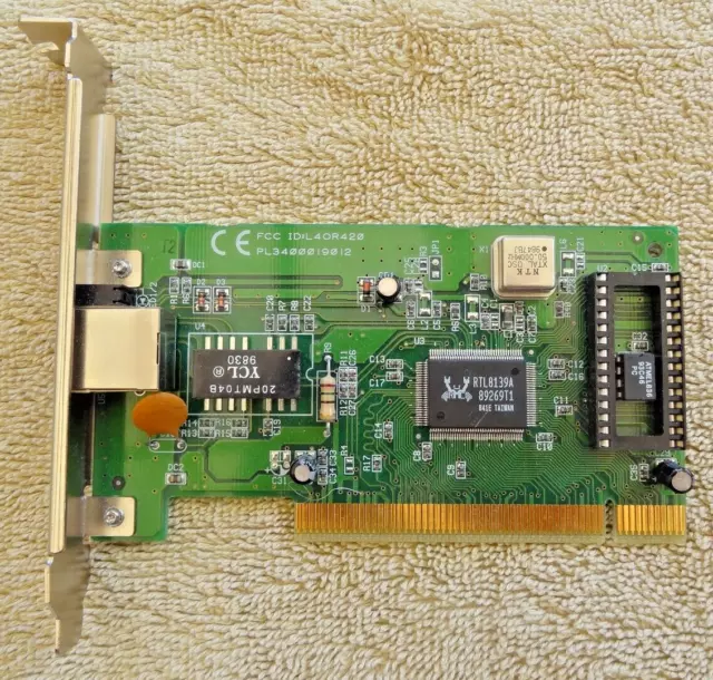 Realtek RTL8139 Chip NIC PCI LAN Computer Adapter RJ45 Controller Network Card