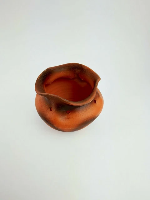 Vintage handgefertigte Terrakotta Amphora Vase Urne Aufbewahrung C33