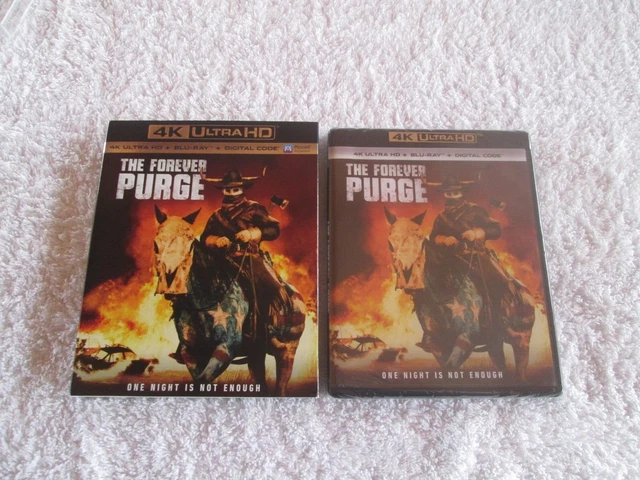 THE FOREVER PURGE (4K Ultra HD Blu-ray + Digital, 2-Discs, 2021). New w