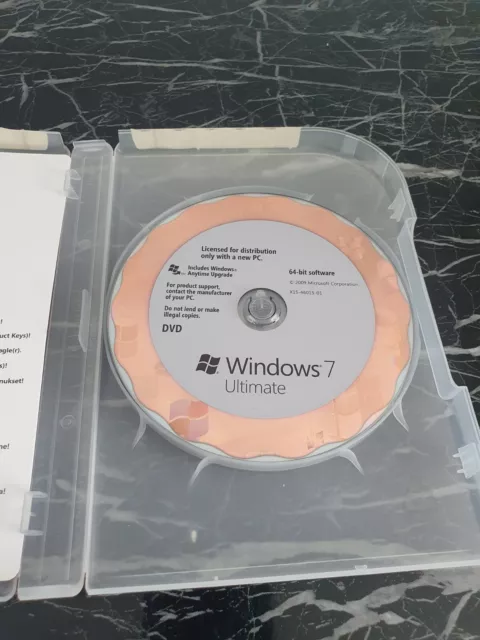 Windows 7 Ultimate 64 bit DVD with Product Key