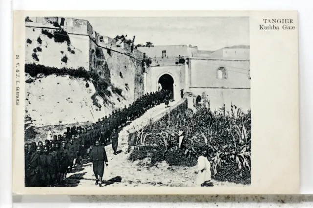 Tangier La Kasbah Gate Holder Morocco CPA Postcard 8455