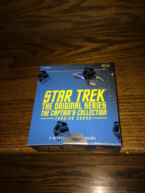 '18 Rittenhouse Star Trek TOS Captain’s Collection Sealed Trading Card Hobby Box