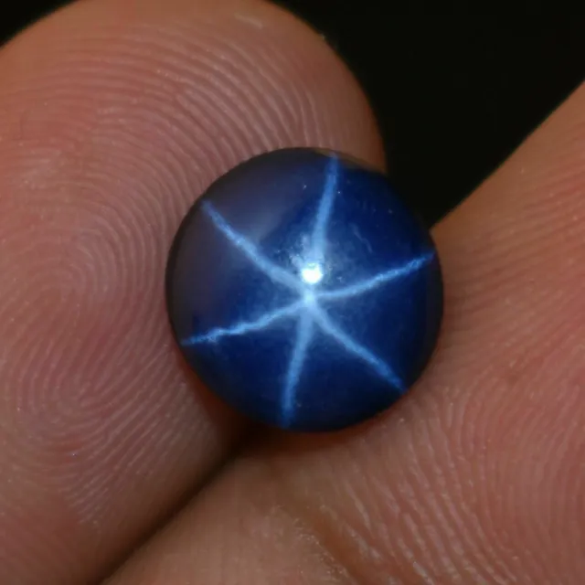 12.40 Ct Natural Ceylon 6 Rays Star Sapphire Fine Round Cabochon Loose Gemstone
