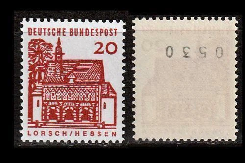 Deutsche Bauwerke 20 Pf 456 Rollenmarke mit Nr. 0530 POSTFRISCH