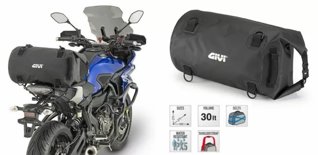 GIVI Borsa rullo impermeabile da sella o portapacchi 30 lt nero EA114BK