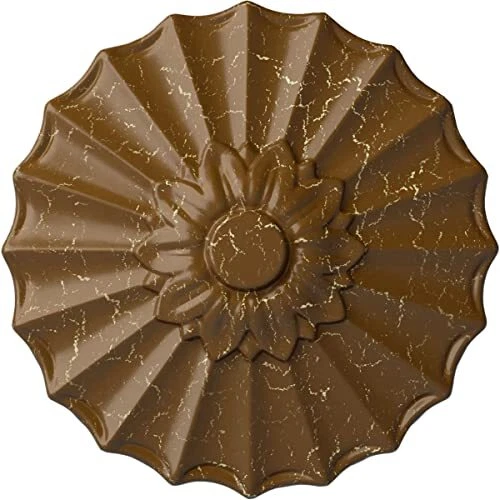 CM09SHSTC Shakuras Ceiling Medallion, 9"OD x 1 3/8"P (Fits Canopies up to 1 3...