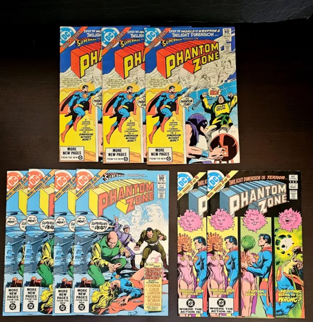 DC the Phantom Zone 1982 Superman Lot of 9 Issues 1 2 3 VF/VF+ Unread!