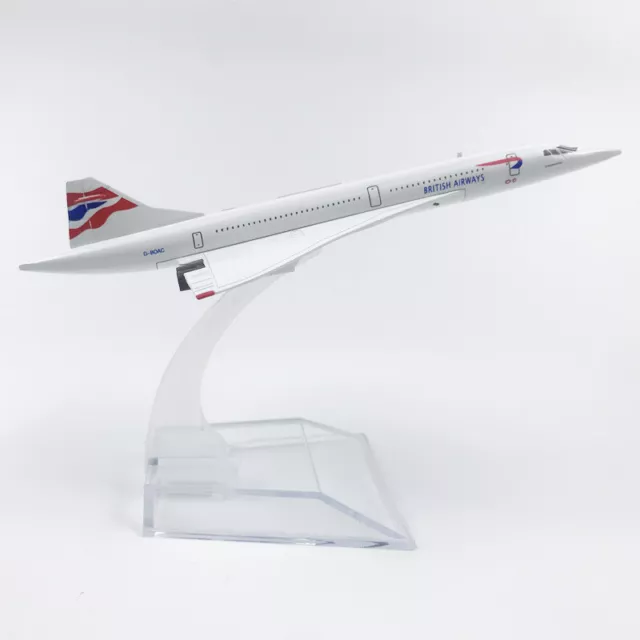 16cm Concorde British Airways Airlines Metal Die Cast Plane Model