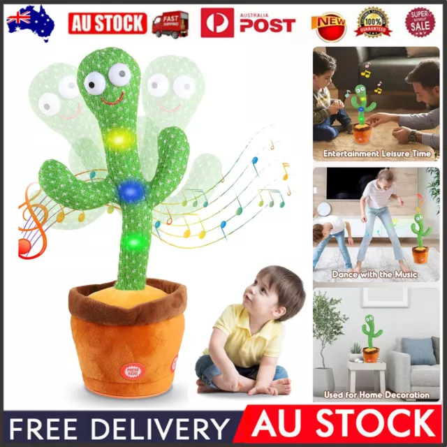 Kids Dancing Talking Cactus Toys for Baby,Singing Mimicking Recording Repeating