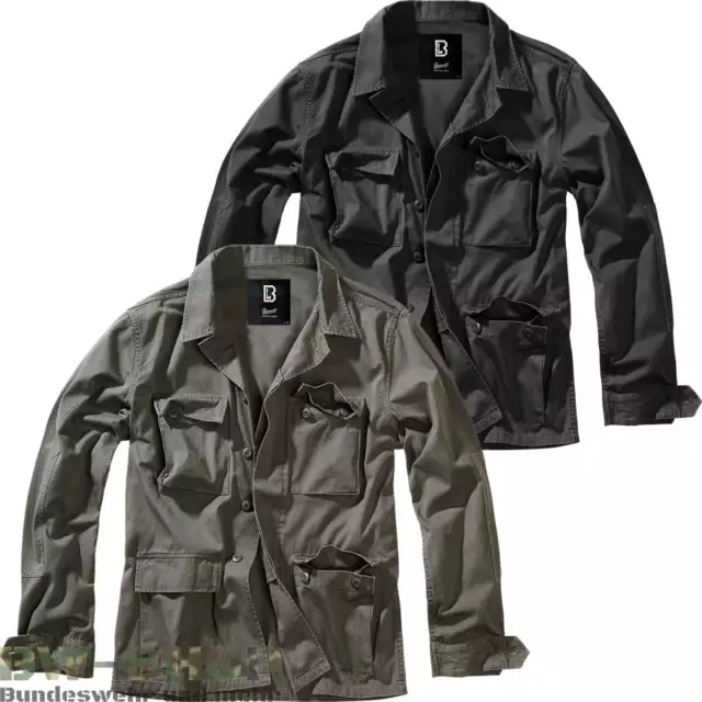 Brandit Us Bdu Twill Jacke Army Jacket Kampfjacke Armee Feldjacke Freizeitjacke