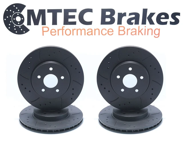 thumbnail image 2 of MTEC Brakes Front Drilled & Grooved Brake Discs + Pads For Vauxhall Astra / Zafira VXR 2.0T (2005+) - 321mm, 5-Bolt - MTECP14340 2 of 5