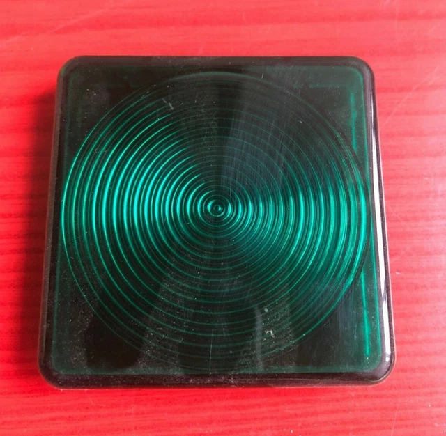Busch Jaeger Streuglas Einsatz für Lichtsignal Kontrollleuchte Grün 5,5x5,5 cm
