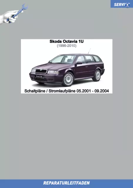 eBook Skoda Octavia 1 (2001-2004) Schaltpläne Verkabelung Elektrik