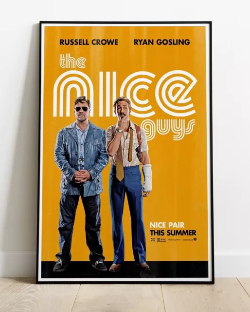 THE NICE GUYS CROWE GOSLING REPRO Film Poster 36''x24'' (similar to A1 )