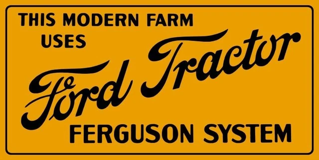 Ford Tractor Ferguson System Farm NEW Sign 24x48" USA STEEL XL Size 10 lbs