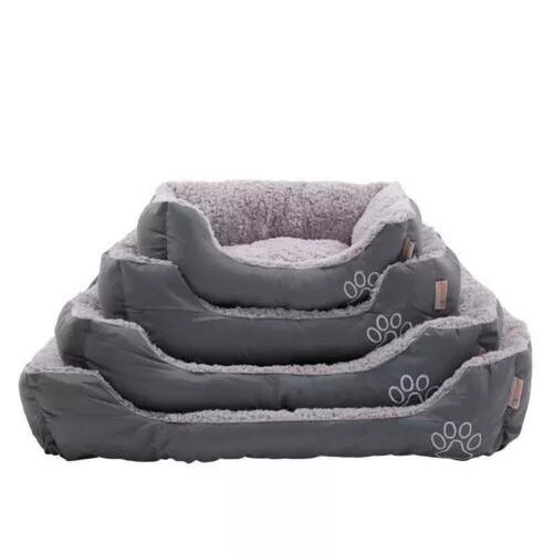 Lit pour Chien Coussin Panier Animal Canapé Gris Foncé / Gris,