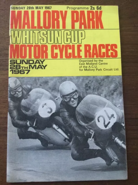 Mallory Park Whitsun Cup Motor Cycle Races Programme 28 May 1967
