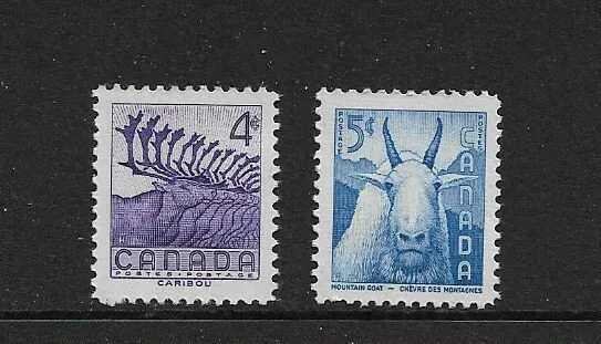1956 Canada - National Wild Life Week - Set Of Two - Unmounted Mint.