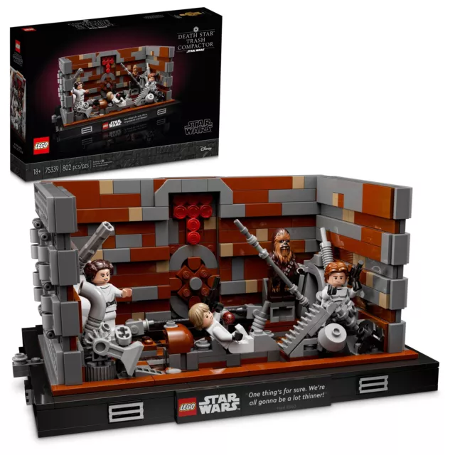 LEGO Star Wars Death Star Trash Compactor Diorama Series 75339 Set for Adults.