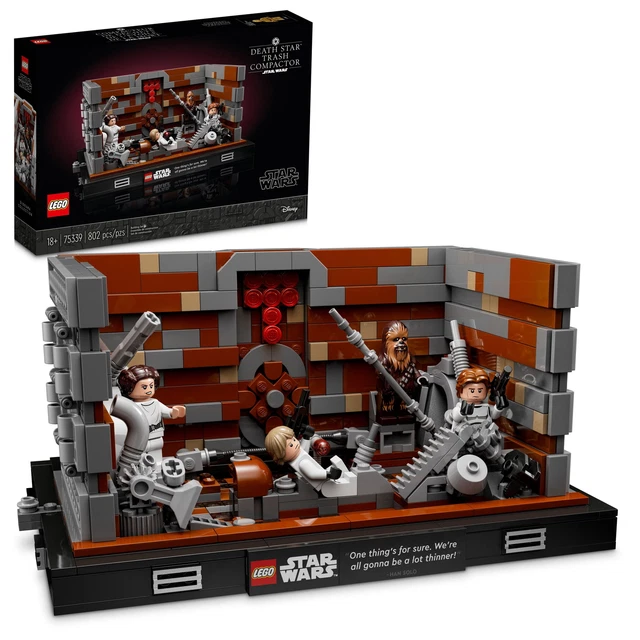 LEGO Star Wars Death Star Trash Compactor Diorama Series 75339 Set for Adults. LEGO Star Wars Death Star Trash Compactor Diorama Series 75339 Set for Adults.