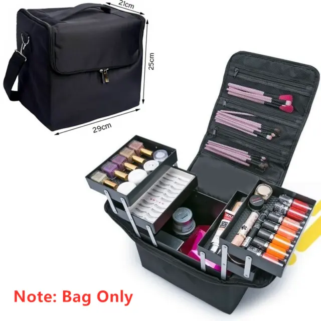 Extra Large Make Up Vanity Case Storage Box Organizer Cosmetic Travel Beauty Bag