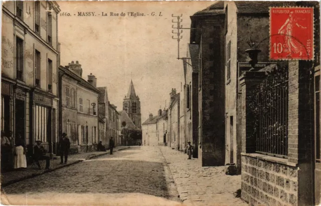 CPA AK MASSY - La Rue de l'Église (384533)