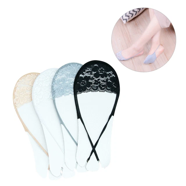 4 Pair Talons Hauts Pour Femmes Talons D'été Chaussettes D'été Talon Haut