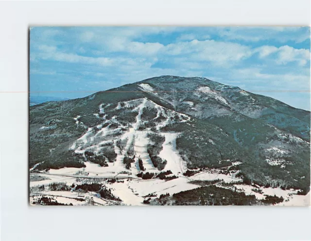 Postcard Aerial view of Mt. Ascutney Ski Area Brownsville Vermont USA
